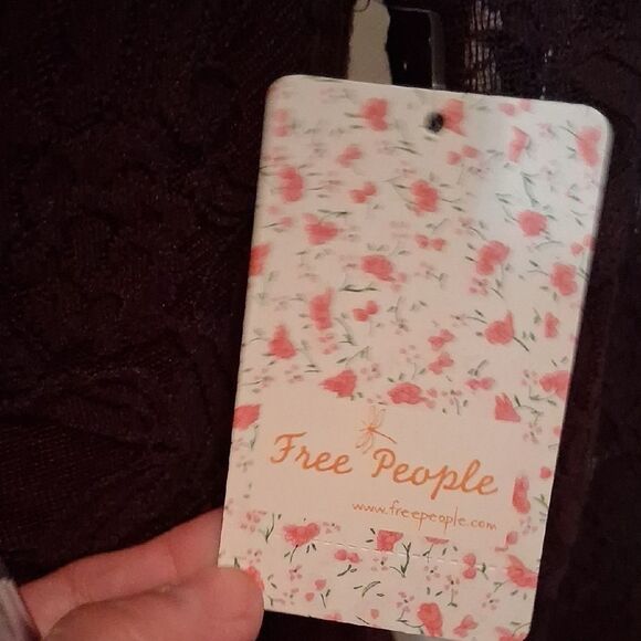 NWT FREE PEOPLE Lace Burgundy EGGPLANT Dress Size Small - Picture 5 of 10